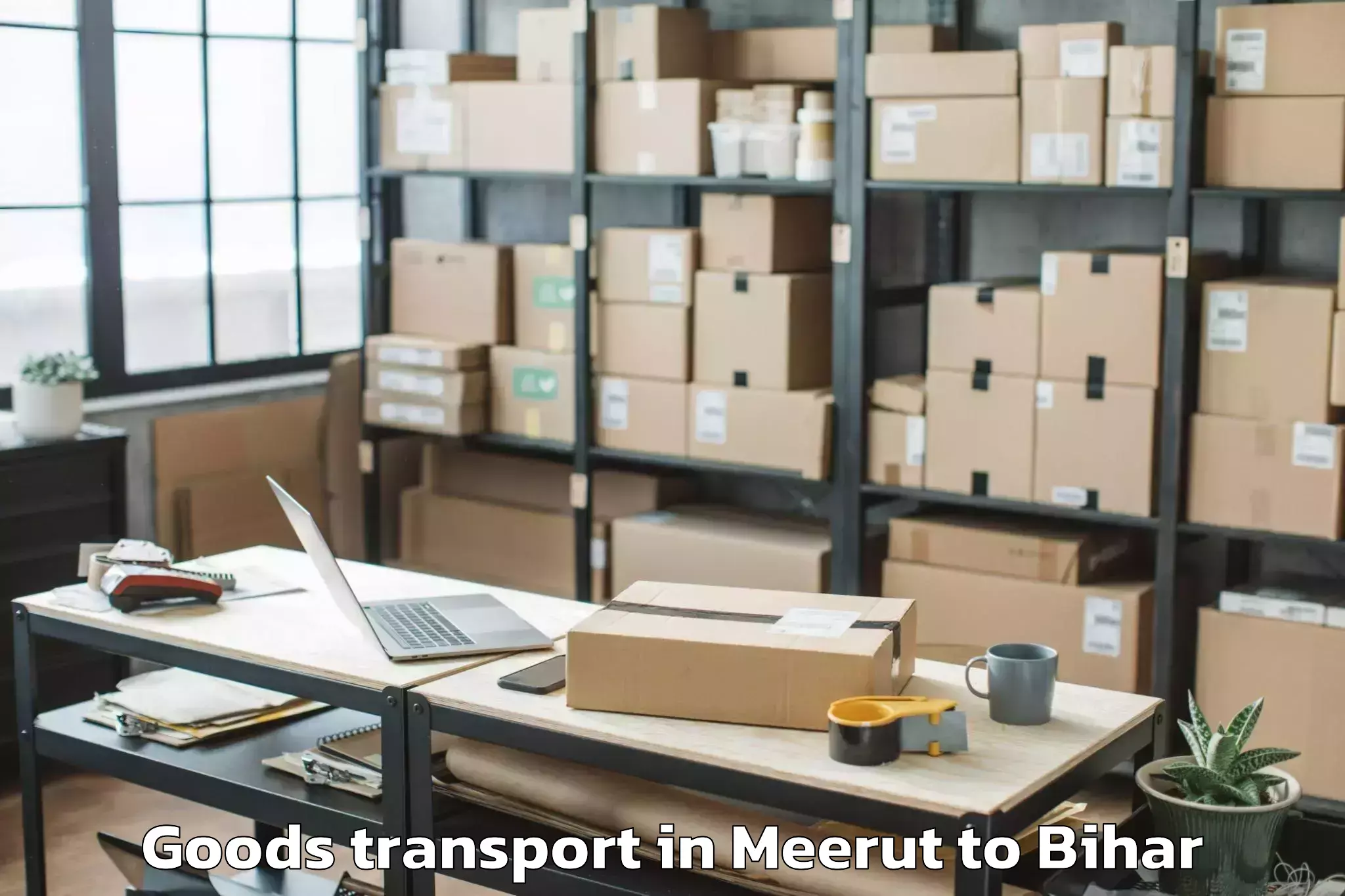 Affordable Meerut to Benipur Goods Transport